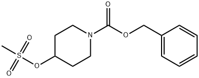 1-((벤질록시)카보닐)피페리딘-4-일메탄설포네이트 구조식 이미지