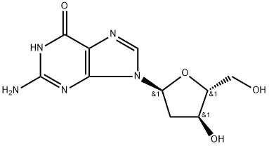 α-2'-Deoxyguanosine 구조식 이미지