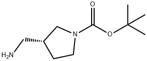 (R)-N-Boc-3-(아미노메틸)피롤리딘 구조식 이미지