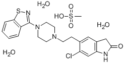 Ziprasidone mesilate 구조식 이미지