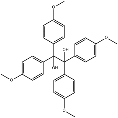 1,1,2,2-TETRAKIS(4-METHOXYPHENYL)-1,2-ETHANEDIOL 구조식 이미지