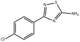 5-Amino-3-(4-chlorophenyl)-1,2,4-thiadiazole 구조식 이미지