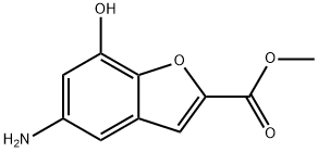 2-Benzofurancarboxylicacid,5-amino-7-hydroxy-,methylester(9CI) Structure