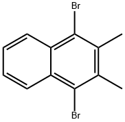 1,4-DibroMo-2,3-디메틸나프탈렌 구조식 이미지
