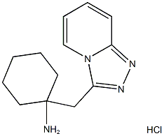 [1-([1,2,4]triazolo[4,3-a]pyridin-3-ylmethyl)cyclohexyl]amine hydrochloride Structure