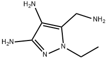 1H-피라졸-3,4-디아민,5-(아미노메틸)-1-에틸- 구조식 이미지