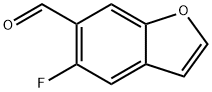 6-Benzofurancarboxaldehyde,  5-fluoro- Structure