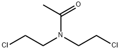N,N-비스(2-클로로에틸)아세트아미드 구조식 이미지