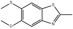 Benzothiazole, 5-methoxy-2-methyl-6-(methylthio)- (9CI) Structure