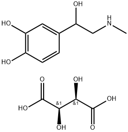 DL-Epinephrine L-bitartrate Structure