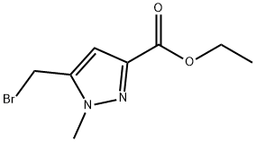 ethyl 5-(broMoMethyl)-1-Methyl-1H-pyrazole-3-carboxylate Structure