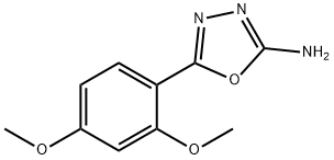 5-(2,4-dimethoxyphenyl)-1,3,4-oxadiazol-2-amine Structure