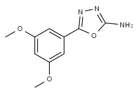 5-(3,5-dimethoxyphenyl)-1,3,4-oxadiazol-2-amine Structure