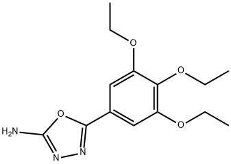 5-(3,4,5-triethoxyphenyl)-1,3,4-oxadiazol-2-amine Structure