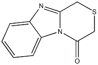 1H-[1,4]Thiazino[4,3-a]benzimidazol-4(3H)-one 구조식 이미지