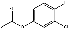 Acetic acid 3-chloro-4-fluoro-phenyl ester 구조식 이미지