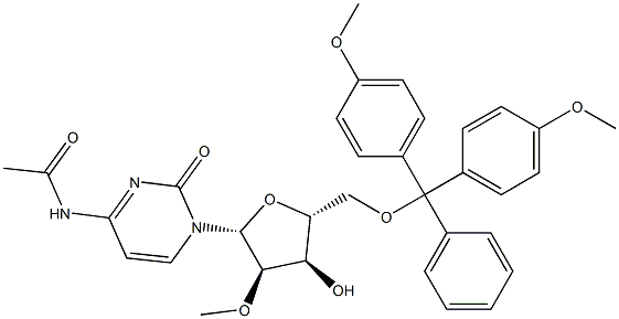N4-ACETYL-5'-(DIMETHOXYTRITYL)-2'-O-METHYLCYTIDINE 구조식 이미지