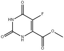 4-피리미딘카르복실산,5-플루오로-1,2,3,6-테트라히드로-2-디옥소-,메틸에스테르 구조식 이미지