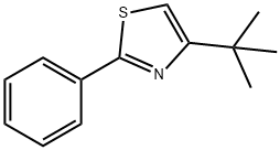 2-페닐-4-tert-부틸티아졸 구조식 이미지
