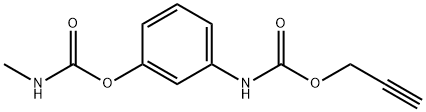 m-(Methylcarbamoyloxy)carbanilic acid 2-propyn-1-yl ester Structure