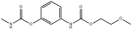 m-(메틸카르바모일옥시)카르바닐산2-메톡시에틸에스테르 구조식 이미지