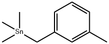 Trimethyl[(3-methylphenyl)methyl]stannane Structure