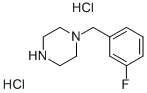 1-(3-플루오로-벤질)-피페라진XNUMX염산염 구조식 이미지