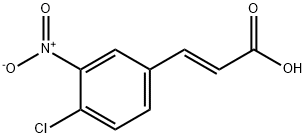 (E)-3-(4-chloro-3-nitrophenyl)acrylic acid 구조식 이미지