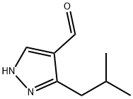 1H-Pyrazole-4-carboxaldehyde, 3-(2-methylpropyl)- (9CI) Structure