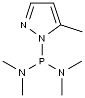 비스(디메틸아미노)(5-메틸-1H-피라졸-1-일)포스핀 구조식 이미지