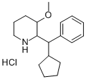 2-(alpha-Cyclopentylbenzyl)-3-methoxypiperidine hydrochloride Structure