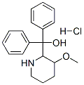 (3-methoxy-2-piperidyl)-diphenyl-methanol hydrochloride Structure