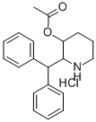 3-피페리디놀,2-(디페닐메틸)-,아세테이트(에스테르),염산염 구조식 이미지