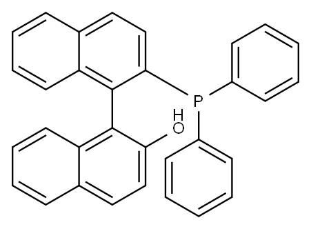 2-Diphenyphosphino-2'-hydroxyl-1,1'-binaphthyl Structure