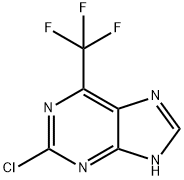 2-CHLORO-6-(트리플루오로메틸)-9H-퓨린 구조식 이미지