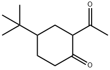 2-acetyl-4-tert-butylcyclohexan-1-one Structure