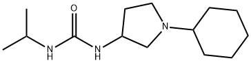 요소,1-(1-시클로헥실-3-피롤리디닐)-3-이소프로필- 구조식 이미지