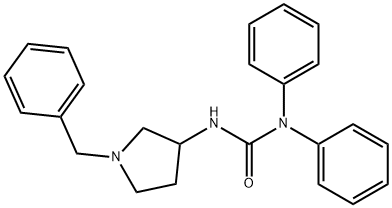 3-(1-벤질피롤리딘-3-일)-1,1-디페닐우레아 구조식 이미지