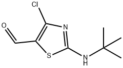4-CHLORO-2-(TERT-BUTYLAMINO)-5-THIAZOLECARBOXALDEHYDE Structure