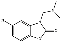 5-클로로-3-[(디메틸아미노)메틸]벤족사졸-2(3H)-온 구조식 이미지