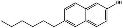 6-Hexyl-2-naphthol Structure