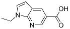 1H-Pyrrolo[2,3-b]pyridine-5-carboxylic acid, 1-ethyl- Structure