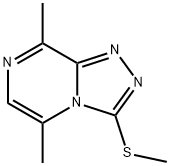 5,8-디메틸-3-(메틸티오)-1,2,4-트리아졸로[4,3-a]피라진 구조식 이미지