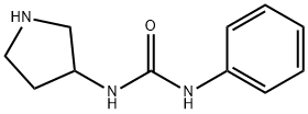 1-Phenyl-3-(pyrrolidin-3-yl)urea Structure