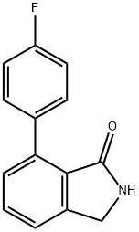 1H-Isoindol-1-one, 7-(4-fluorophenyl)-2,3-dihydro- 구조식 이미지