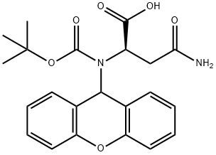 BOC-D-ASN(XAN)-OH Structure
