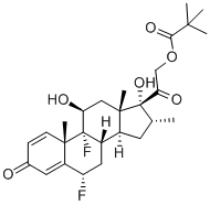 Flumethasone 21-pivalate 구조식 이미지