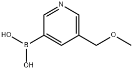 5-(METHOXYMETHYL)-3-PYRIDINYL BORONIC ACID Structure