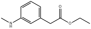 Benzeneacetic acid, 3-(methylamino)-, ethyl ester 구조식 이미지