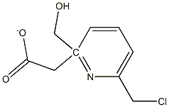 [6-(CHLOROMETHYL)PYRIDIN-2-YL]METHYL ACETATE Structure